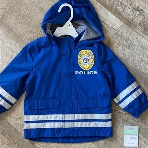NWT Boys’ Carter’s Police Rain Jacket, 18 months